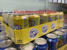 Fanta Lemon blikjes, tray 24 x 33cl