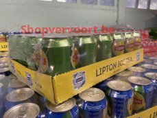 Lipton Ice Tea Green blikjes, tray 24 x 33cl